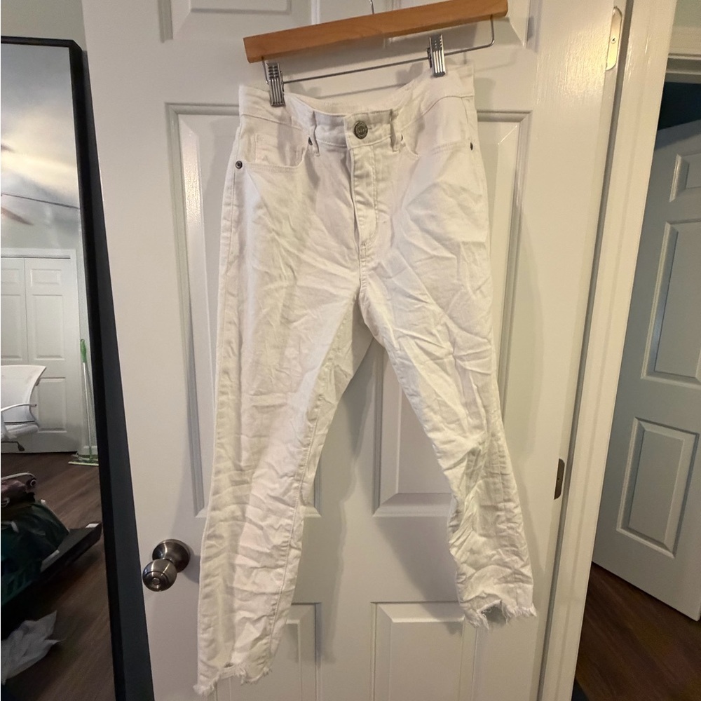 White Distressed Women Jeans